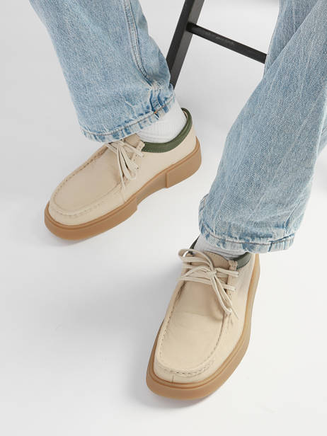 Derby Veterschoenen Uit Leder Clarks Beige men 26187197 ander zicht 1